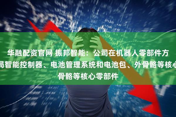 华融配资官网 振邦智能：公司在机器人零部件方面已布局智能控制器、电池管理系统和电池包、外骨骼等核心零部件